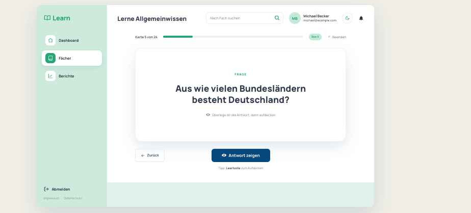 Lernkarte — Frage